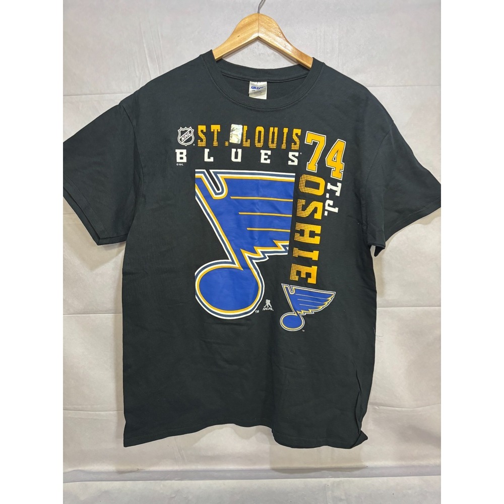 St. Louis Blues Men's Graphic T-Shirt Black Ultra Cotton #74 T.J. Oshie‎ Large
